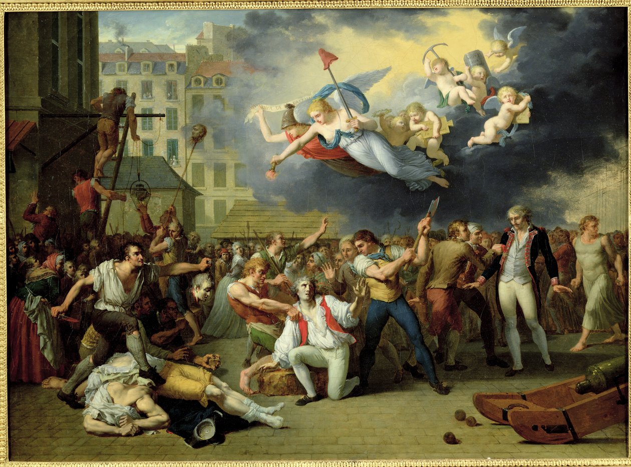 ペルーポン侯爵の虐殺、1789年7月14日 作： チャールズ・テブナン