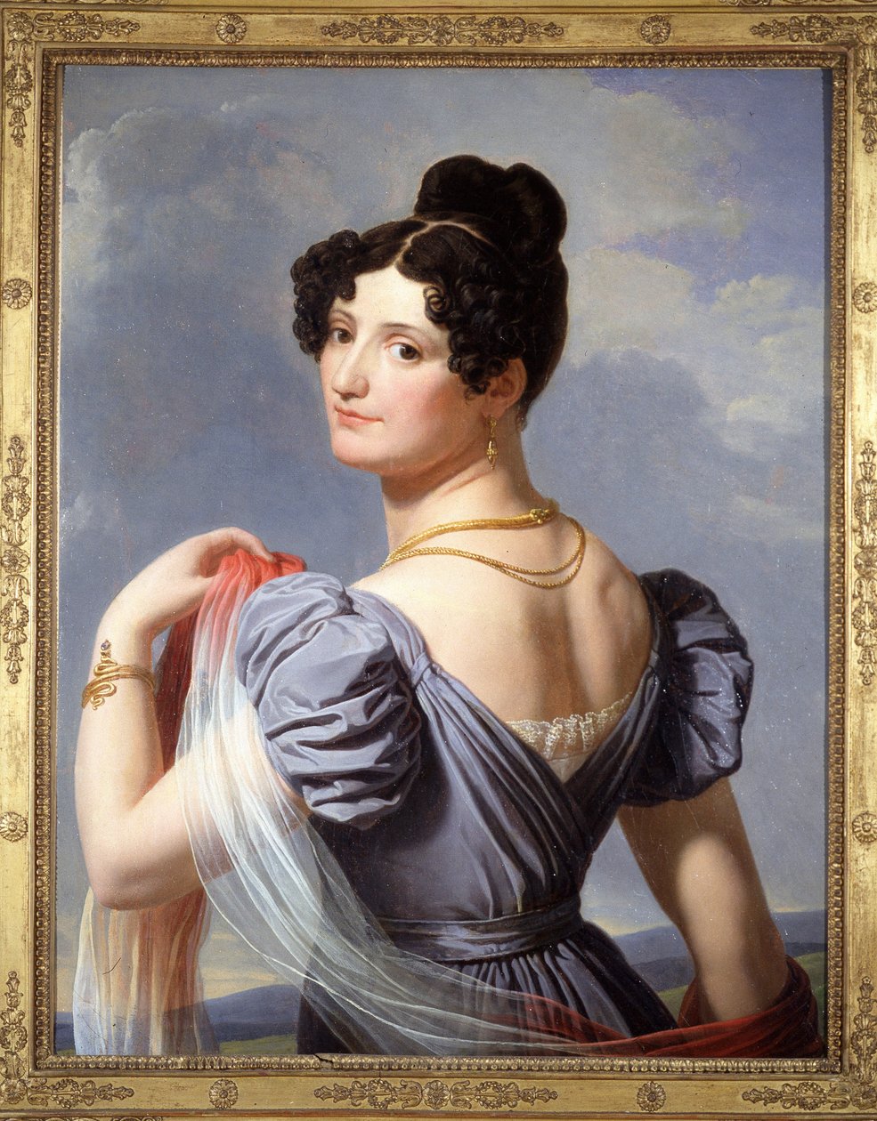 マドモアゼル・マルスとして知られるフランスの俳優、アンヌ・ブーテ（1779-1847）の肖像。1900年の万国博覧会で初公開されたシャルル・テヴナンの作品。 作： チャールズ・テブナン