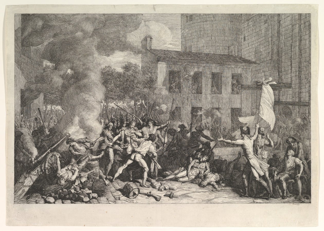 1789年7月14日のバスティーユの嵐1789年7月14日のバスティーユの捕獲1793年。 作： チャールズ・テブナン