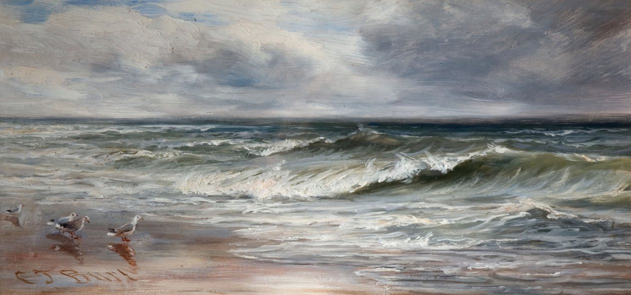 海の波、1880年。 作： チャールズ・トーマス・バート