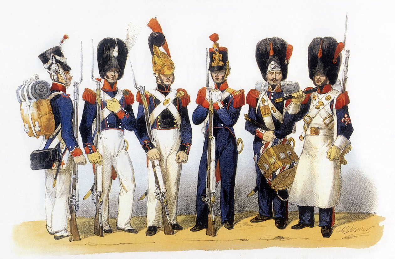 フランス軍の制服州兵（歩兵） 作： シャルル・バーニア
