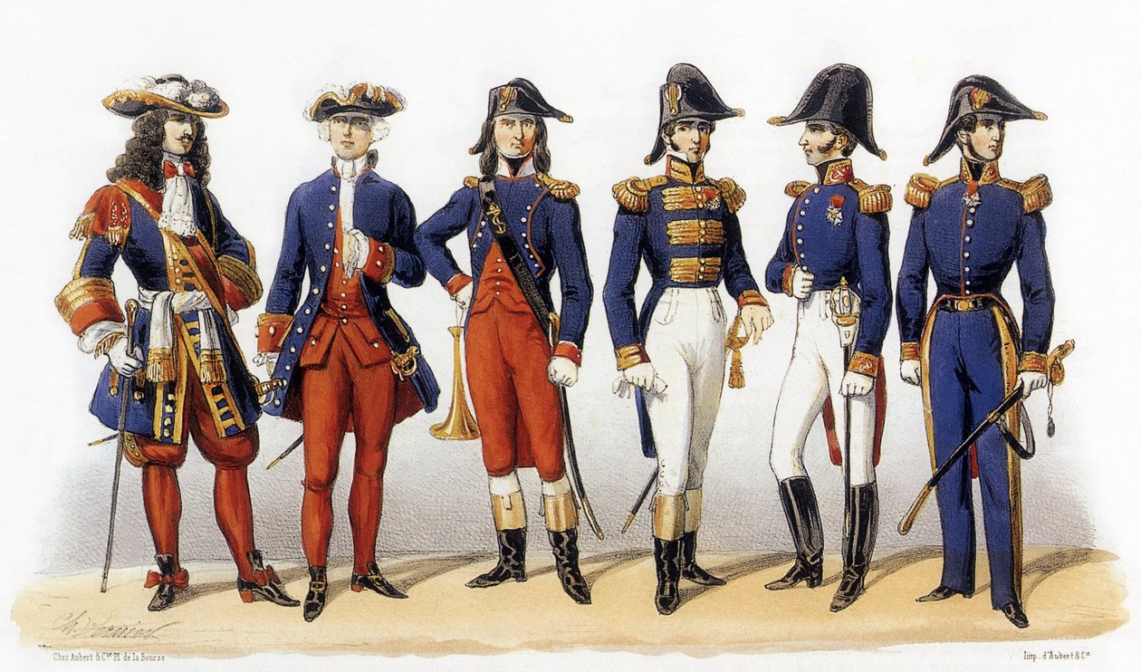 フランス軍の制服海軍士官 作： シャルル・バーニア