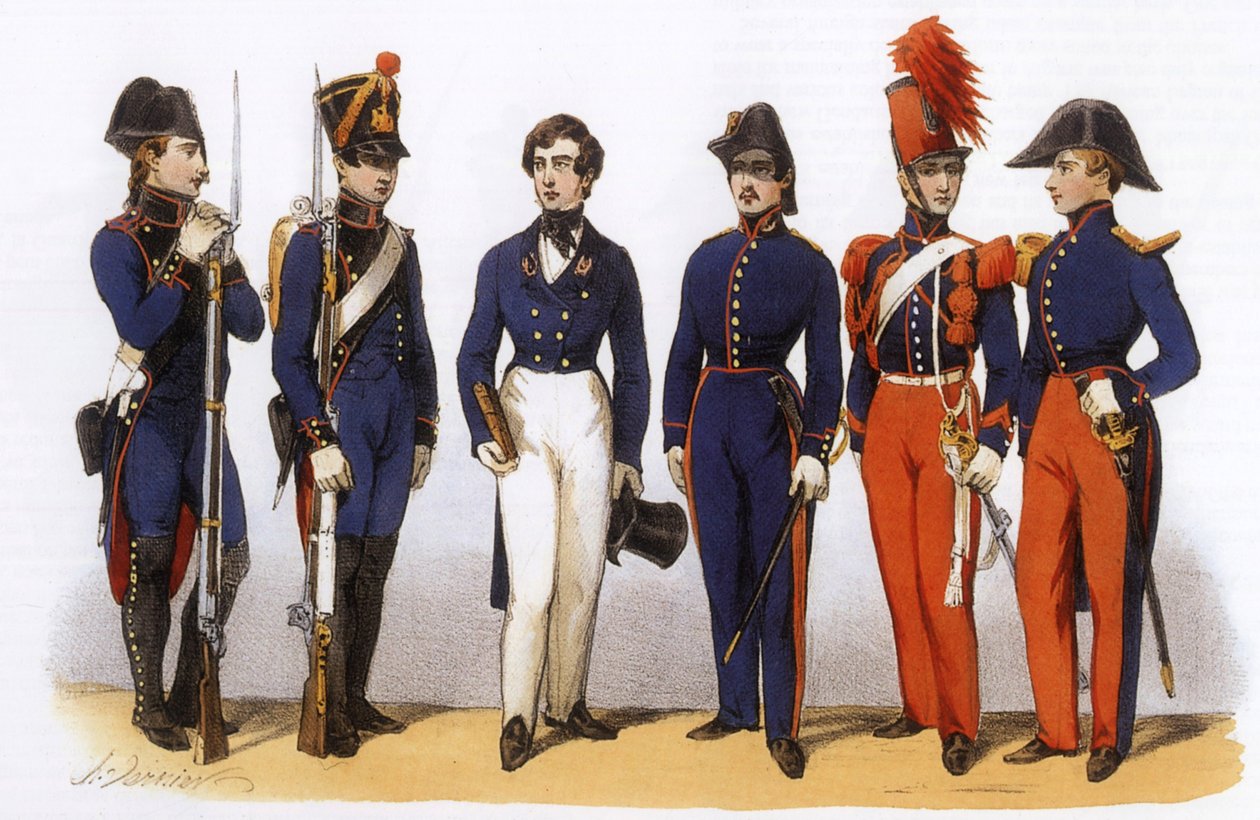 フランス陸軍の制服工科学校、参謀本部、騎兵隊 作： シャルル・バーニア