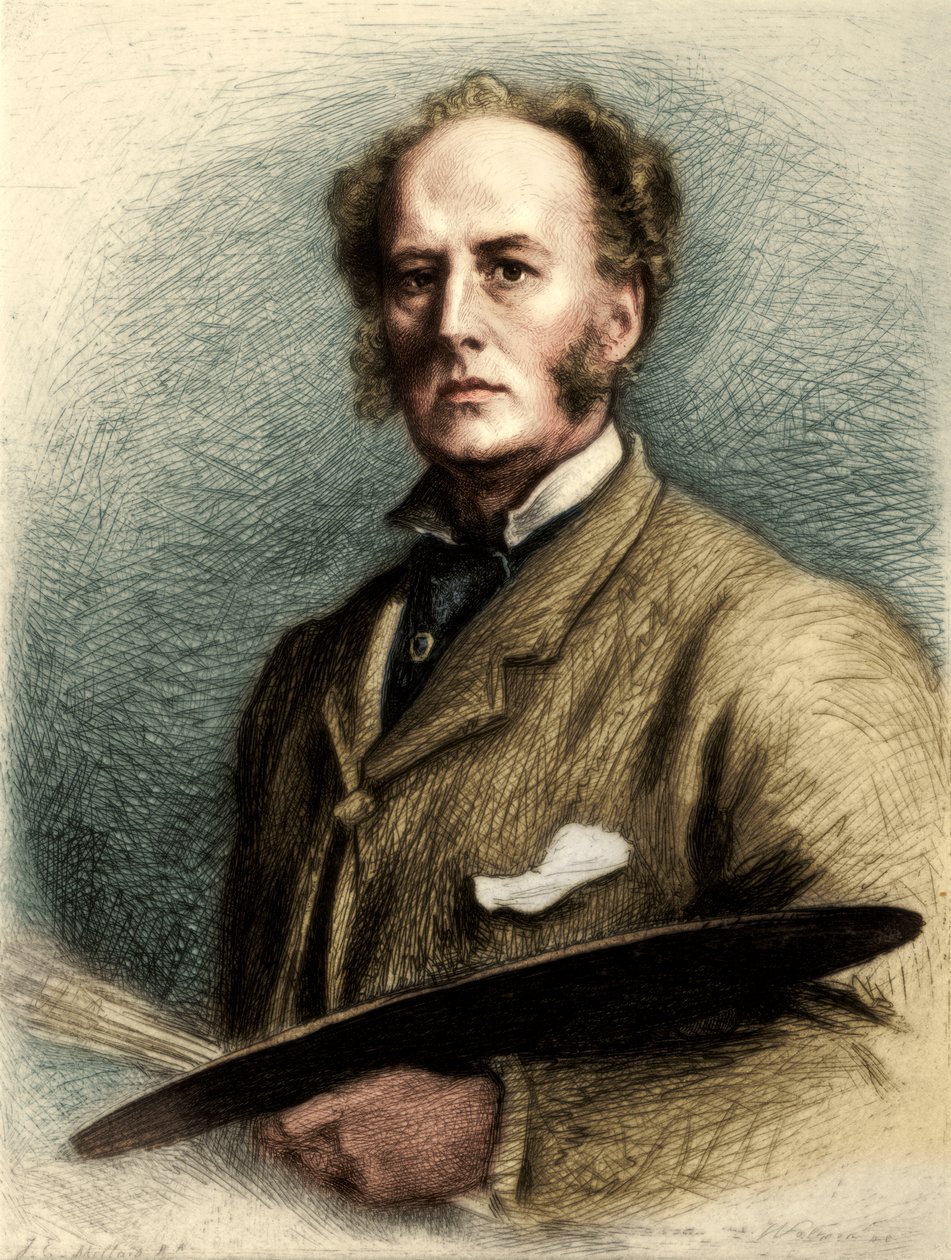 ジョン・エヴェレット・ミレー、イギリス人アーティスト、c1880-1882 作： シャルル・ワルトナー