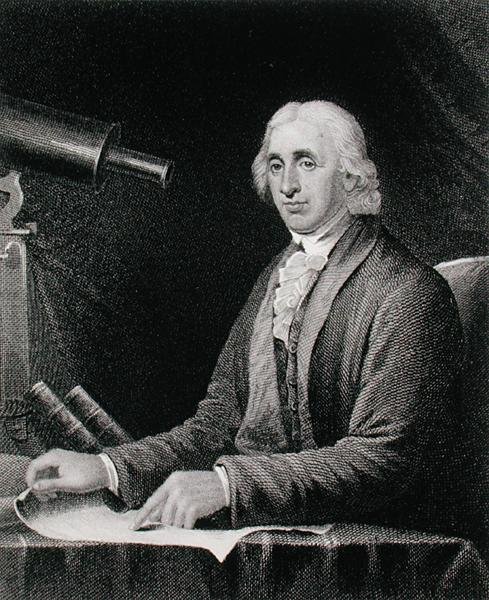 デビッド・リッテンハウス（1732-96）の肖像、ジェームズ・バートン・ロングエーカー（1794-1869）（エングレーヴィング） 作： チャールズウィルソン（後）ピール