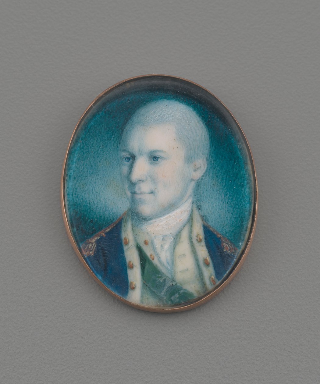 中尉アレクサンダーハミルトン、1777年（象牙のトイレ） 作： チャールズ・ウィルソン・ピール