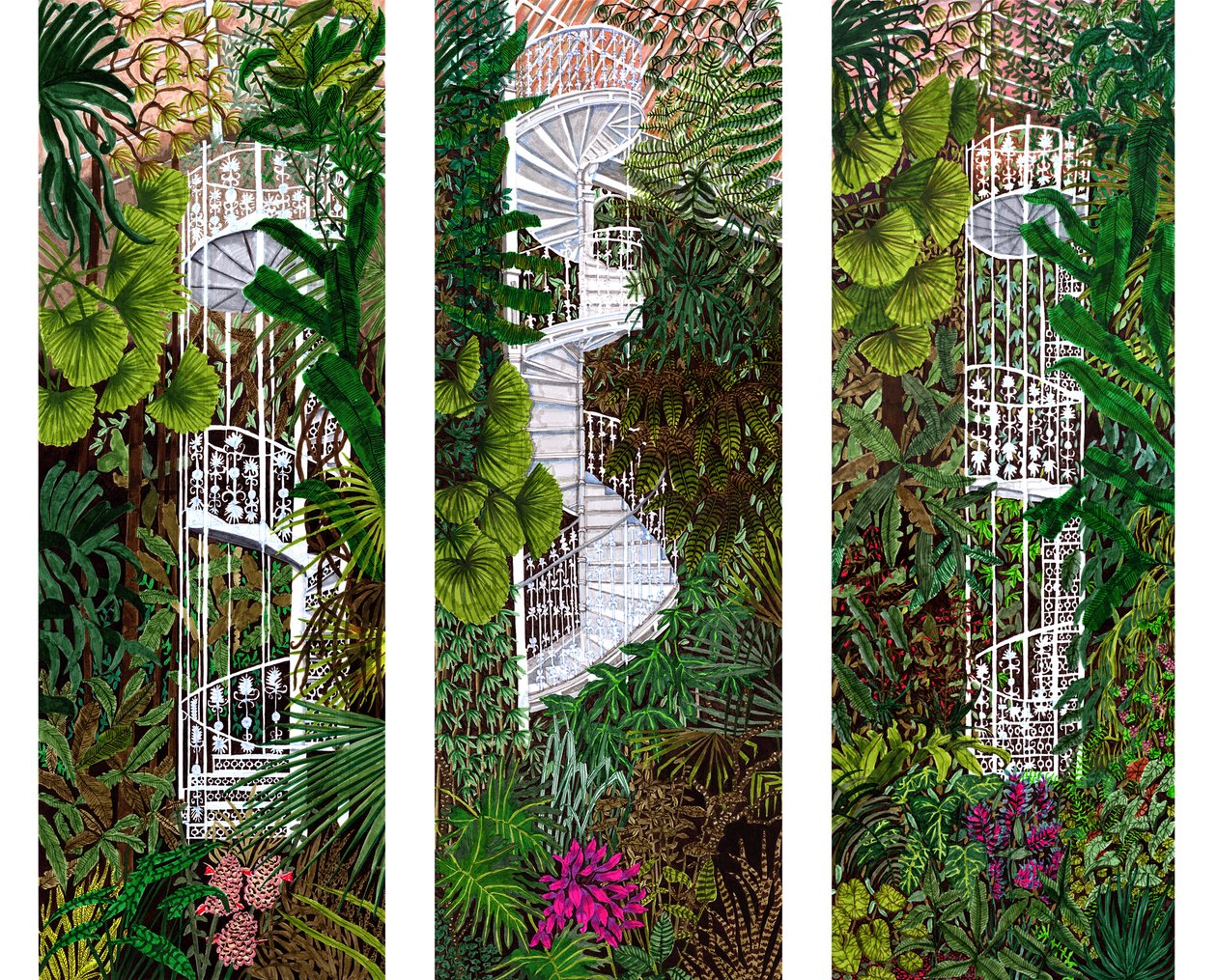 Kew Gardens Compilation、2020年（紙に筆ペン） 作： Charlotte Orr