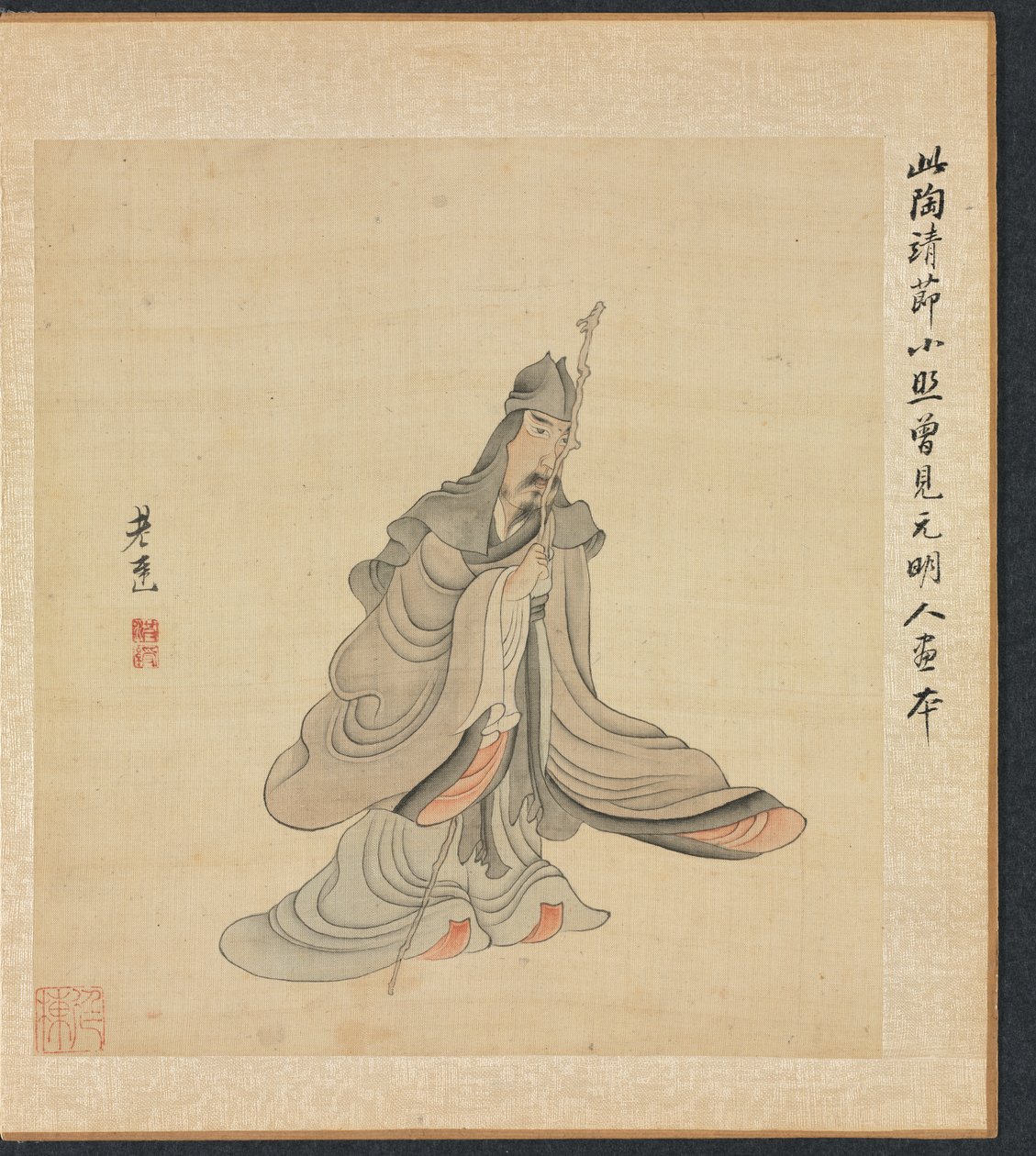 古代の巨匠の後の絵画：タオ・ユアンミンの肖像 作： 陳紅寿