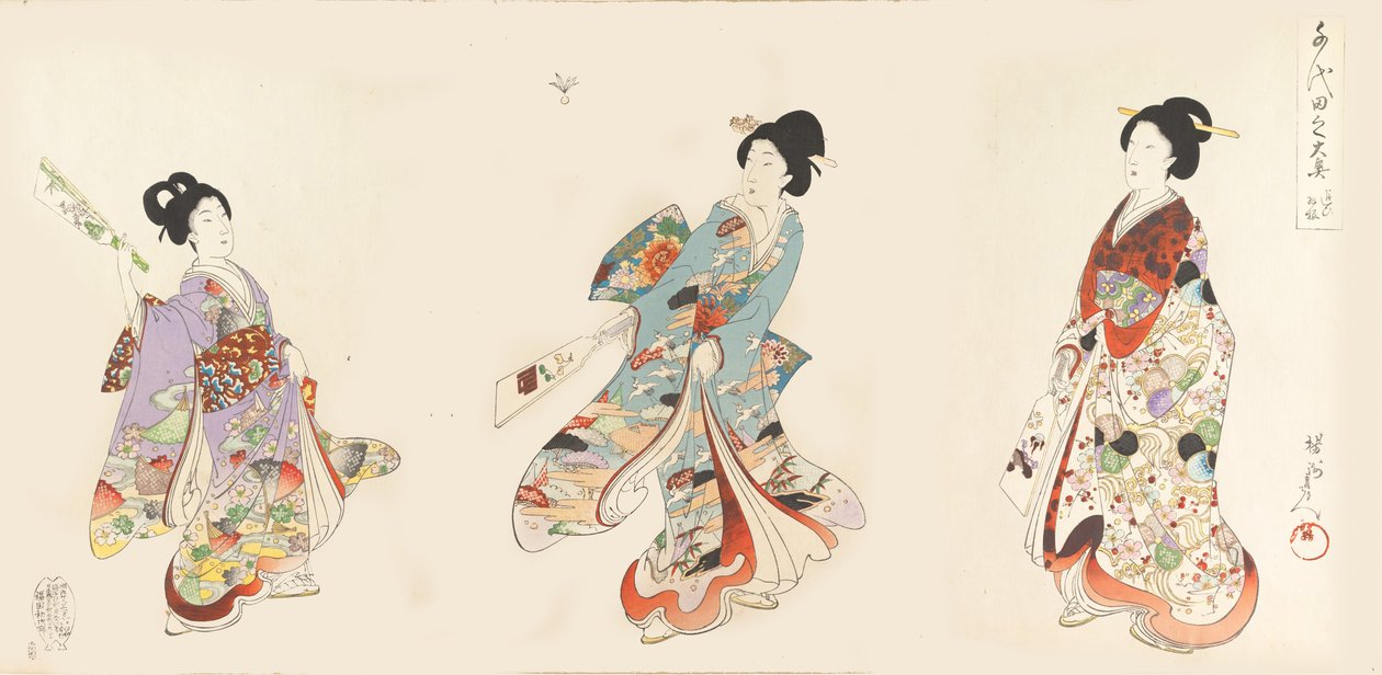 Chiyoda Castle Album of Women, 1895., 1895. 作： 与州周延