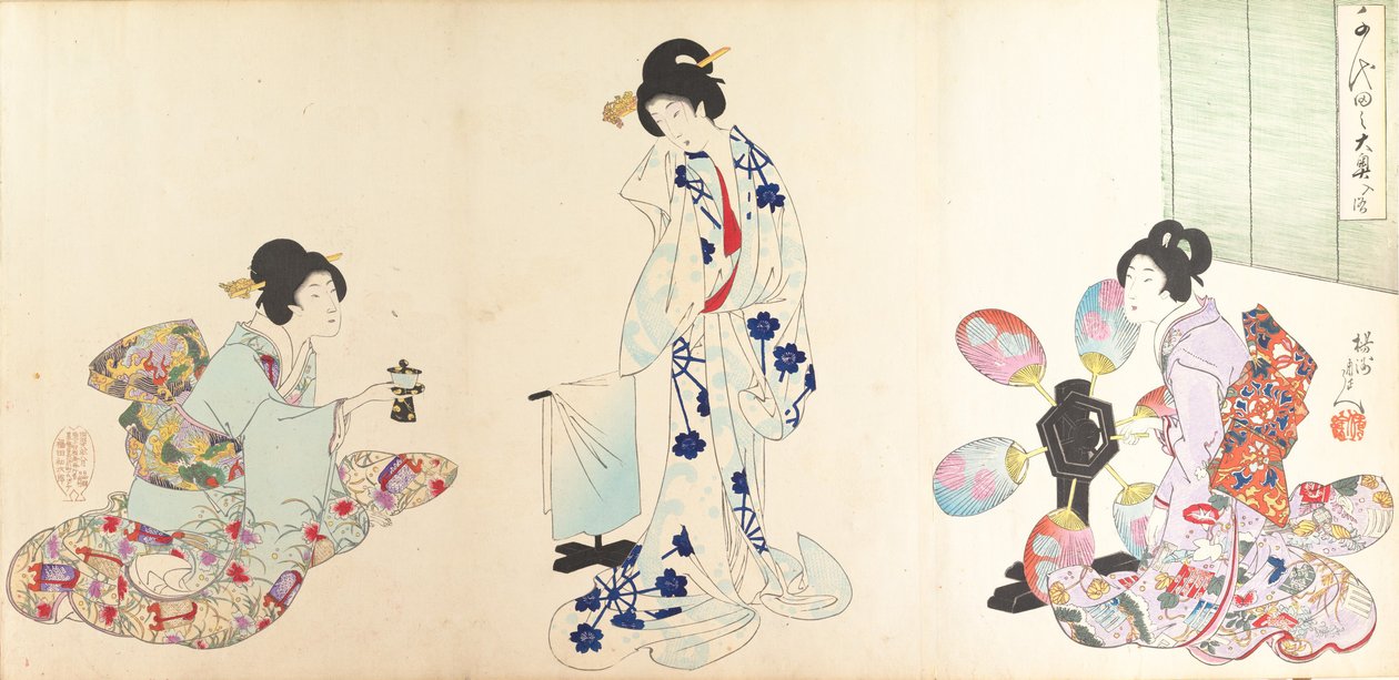 Chiyoda Castle Album of Women, 1895., 1895. 作： 与州周延