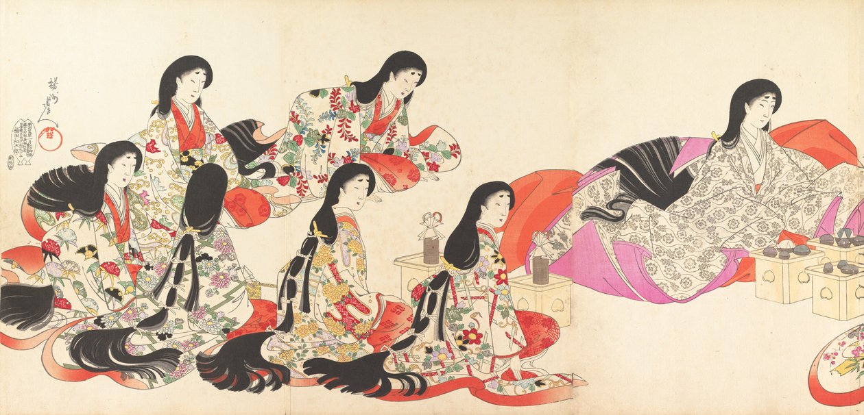 Chiyoda Castle Album of Women, 1895., 1895. 作： 与州周延