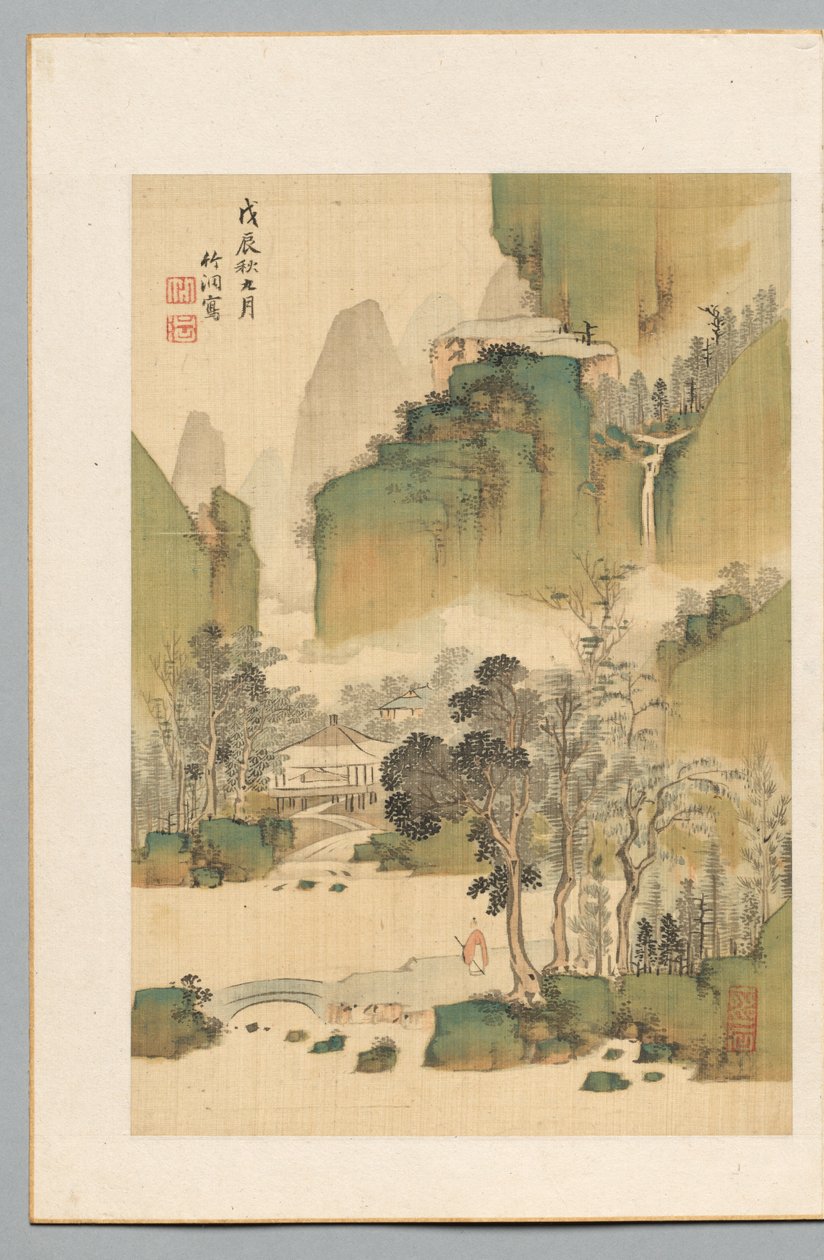 風景、1808年。 作： 中林竹洞