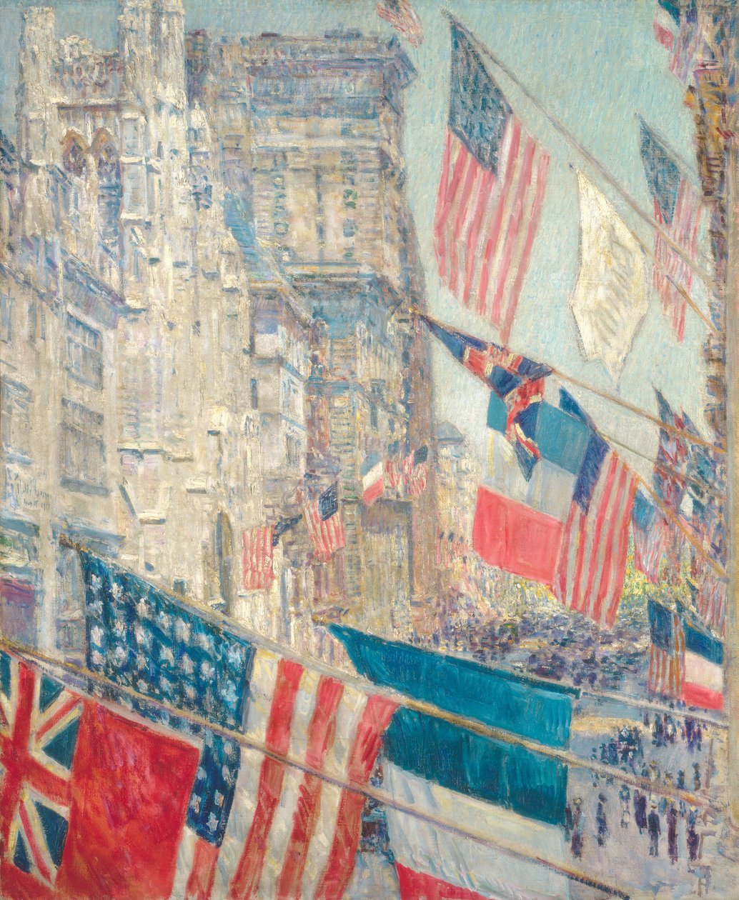 連合国記念日、1917 年 5 月 作： チャイルド・ハッサム