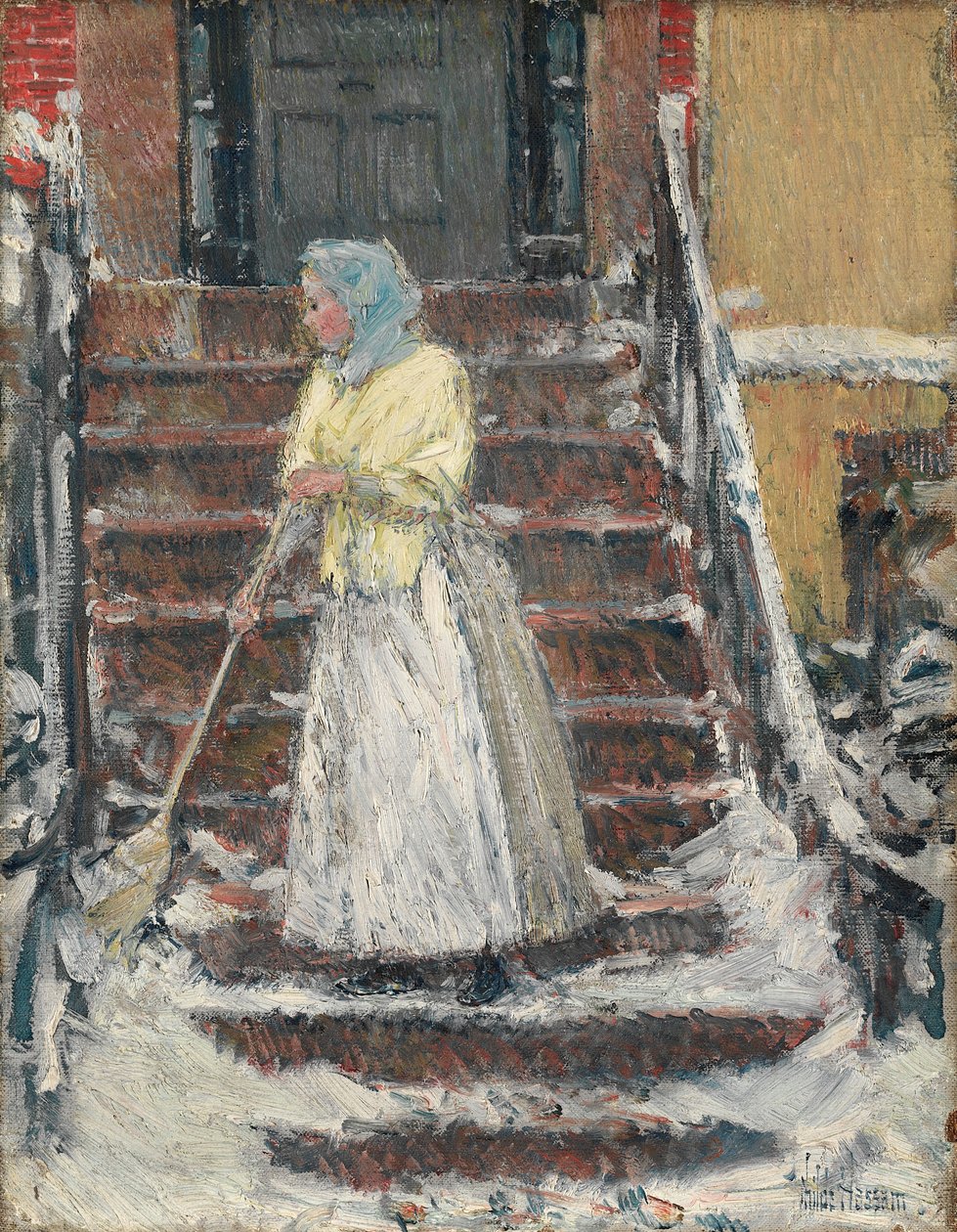 広範な雪、1890年代。 作： チャイルド・ハッサム