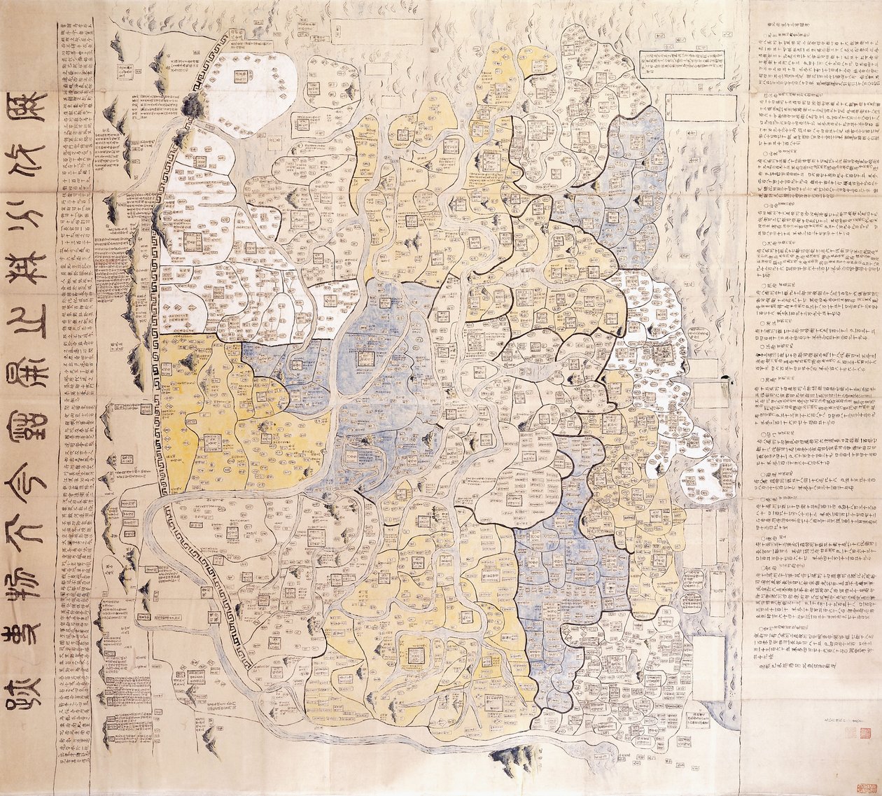 （行政）南北首都13州の地図 作： 中国語学校