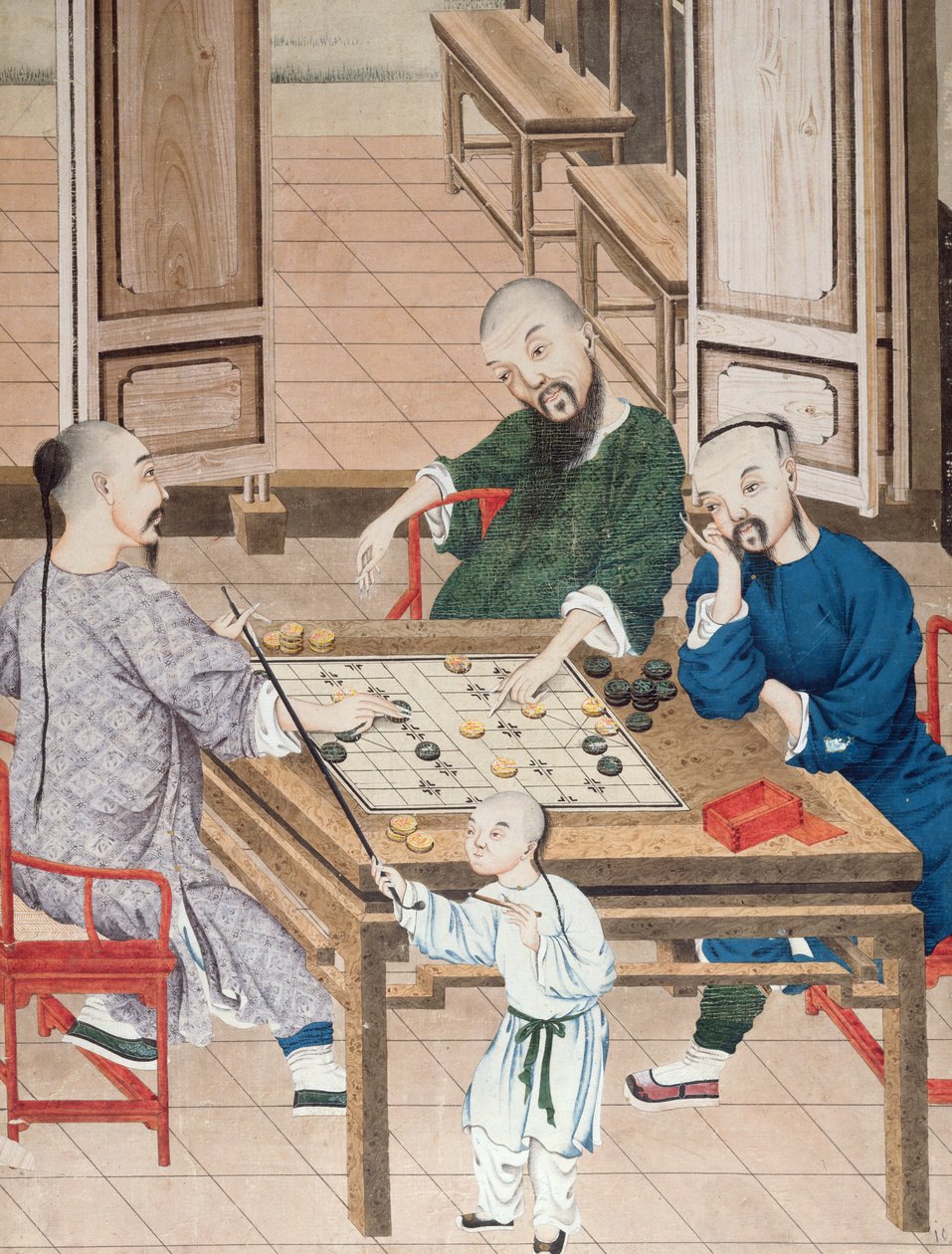 中国の戦略ゲーム、18世紀後半（紙にトイレ） 作： 中国語学校
