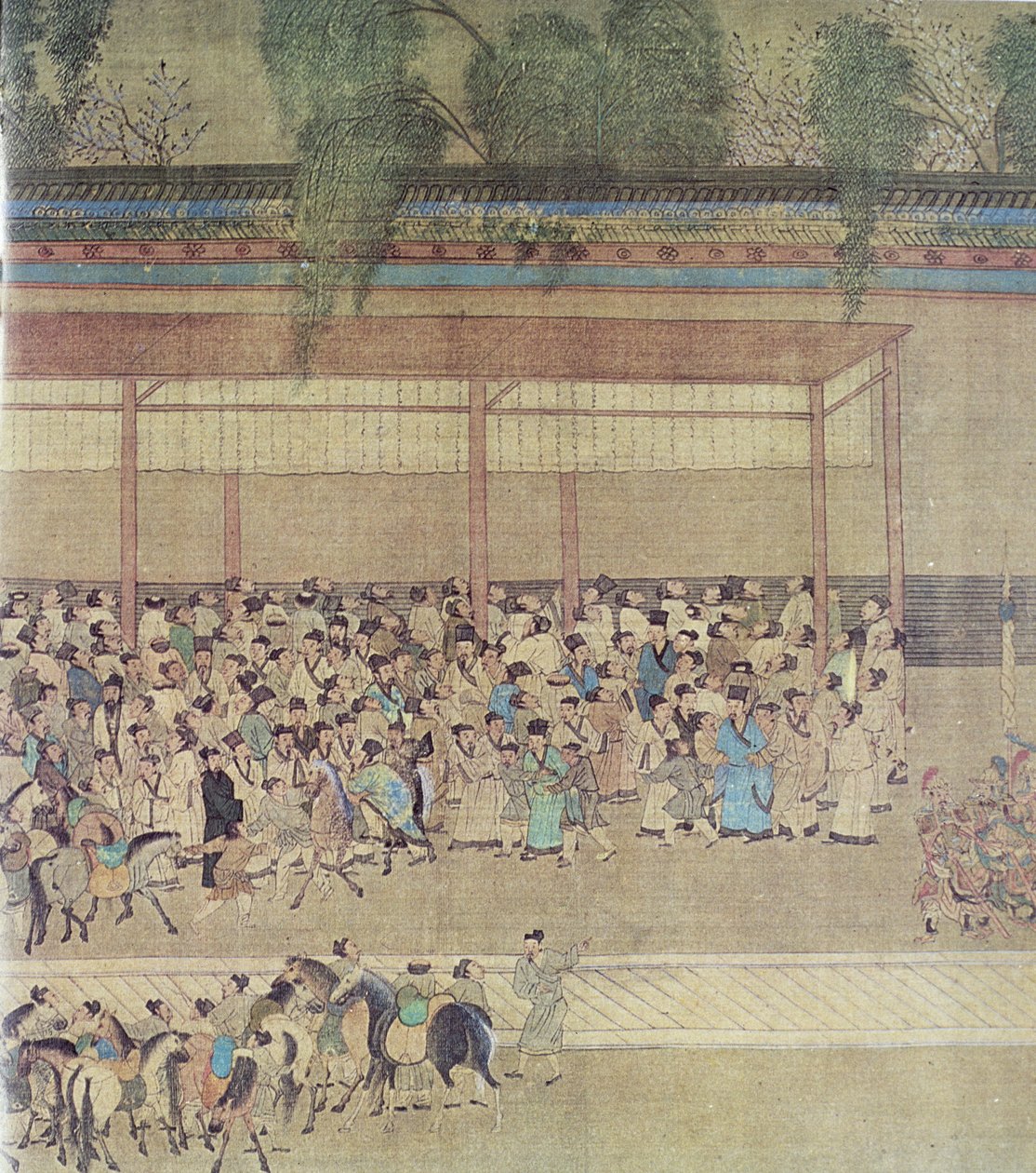 古代中国の試験結果待ち、元の中国の巻物の複製 作： 中国語学校