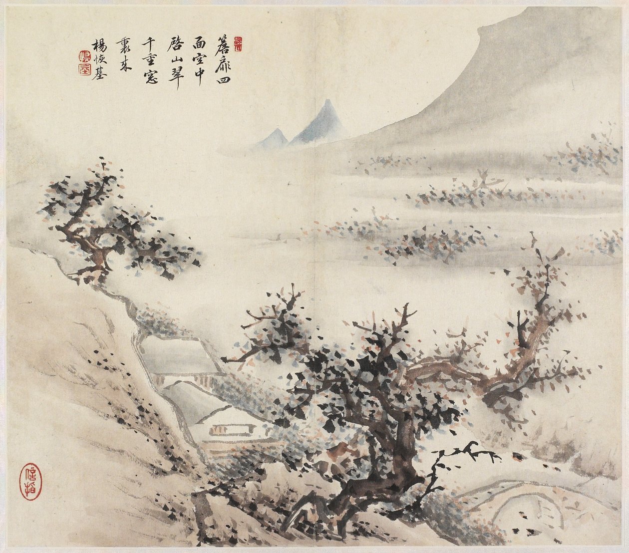 横長（紙のインクと色） 作： 中国語学校
