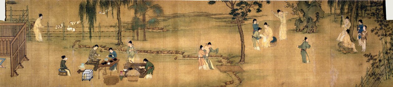 竹庭に集う学者たち」 作： 中国語学校