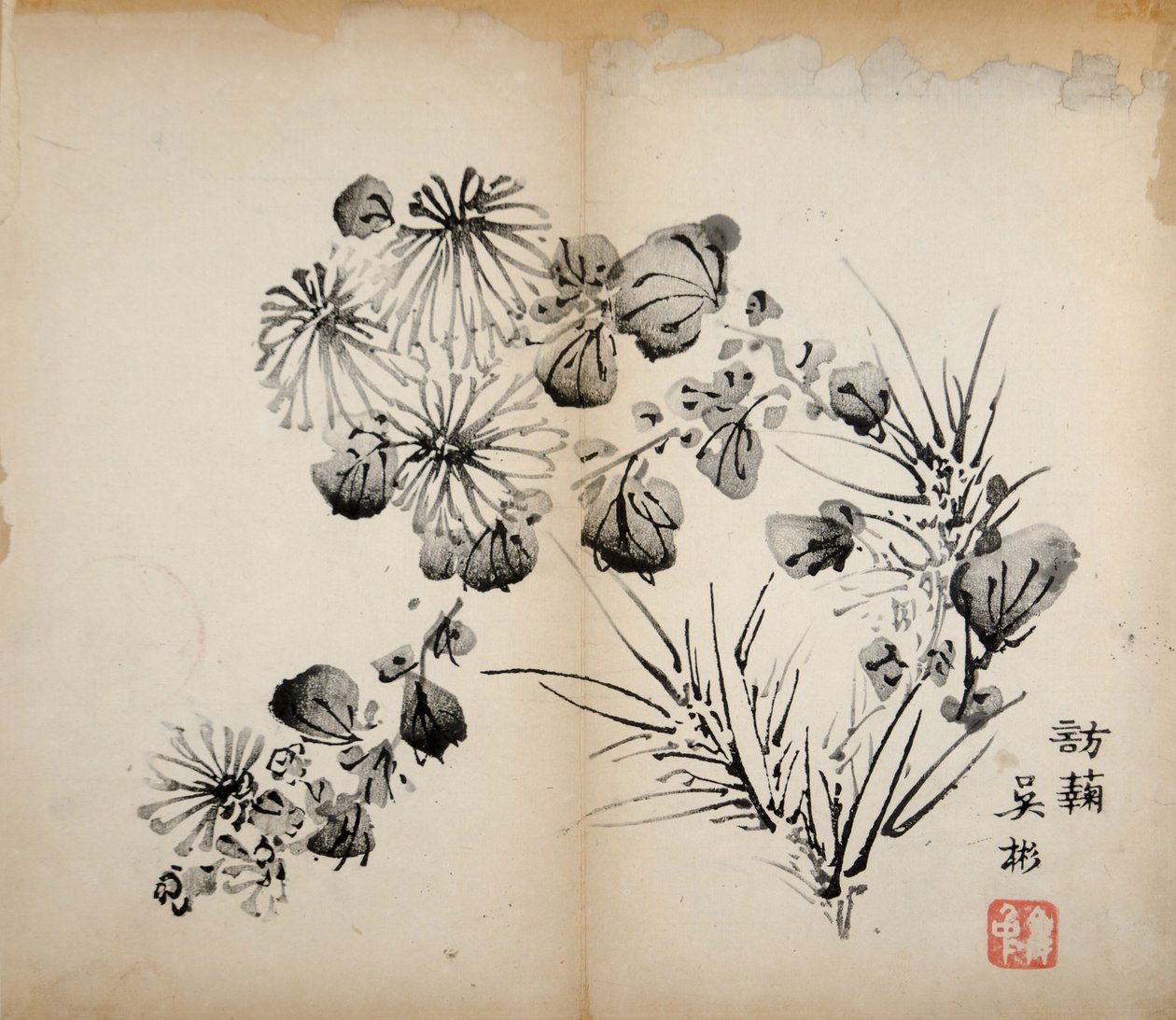 Ten Bamboo Studio Prints、1643（木版） 作： 中国語学校