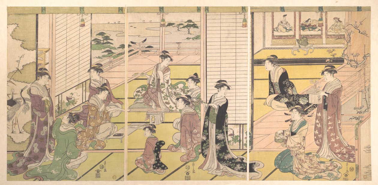 詩歌の三神をたたえて：詩を詠む女性たち 作： 長文祭栄司