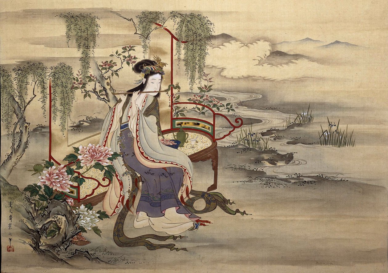中国の美人楊貴妃、1810～1815年頃。