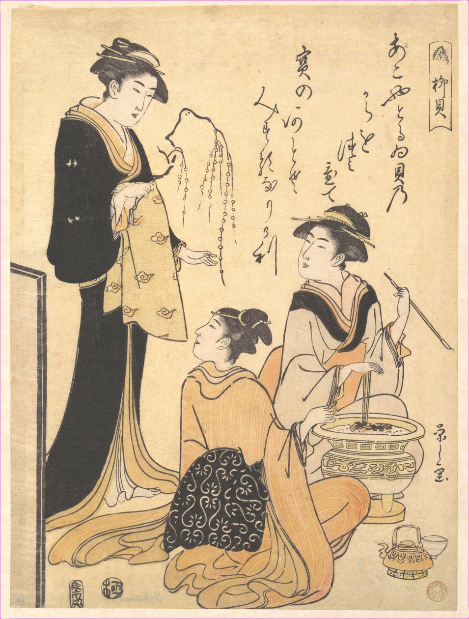 『柳の貝（ヤナギカイ）』――貝をテーマにした「美」の版画連作（無題）より 作： 長文祭栄司