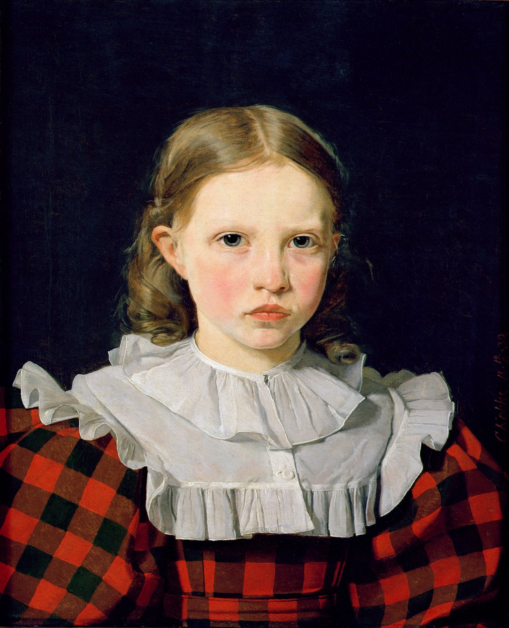 アドルフィン・コブケの肖像（1820-80）1832年6月19日 作： ChristenSchjellerupKøbke