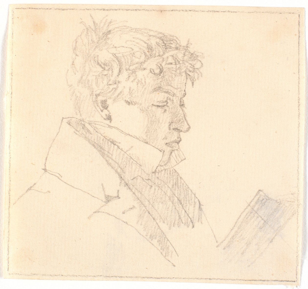カール・アドルフ・ケブケ牧師（1804-1840）、芸術家の長兄である青年を読む？ 作： ChristenKøbke