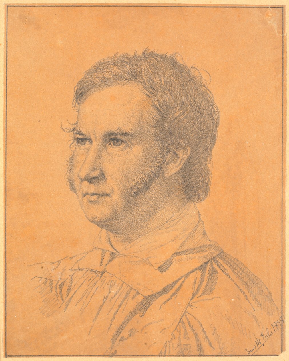 Jacob Georg Købke (Nykøbing F. の教区物理学者、司法評議員) の肖像 作： ChristenKøbke