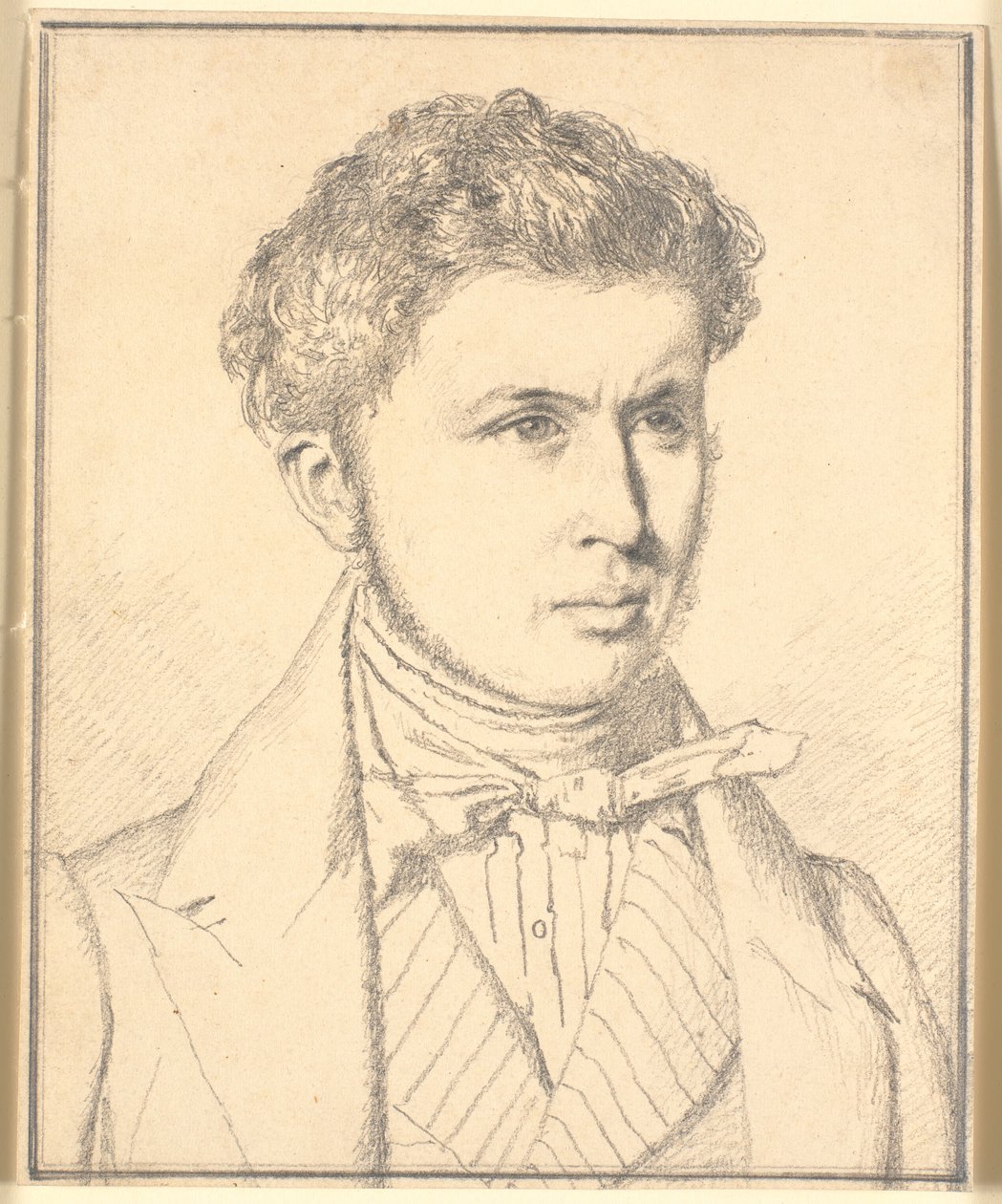 アーティストの兄弟、H.P.N. Købke (1812-39) の肖像 作： ChristenKøbke