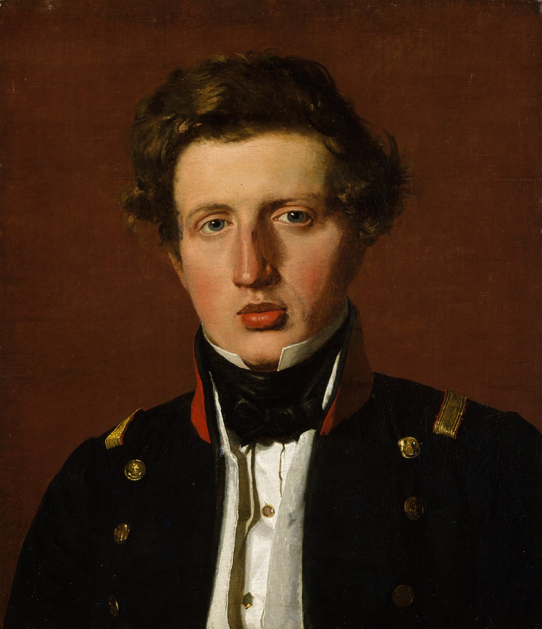 Valdemar Hjartvar Købke 1813-1893、芸術家の兄弟 1838年。 作： ChristenKøbke