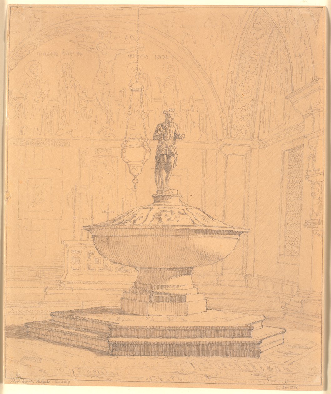 Teil der Taufkapelle bei St. Marco in Venedig 作： ChristenKøbke