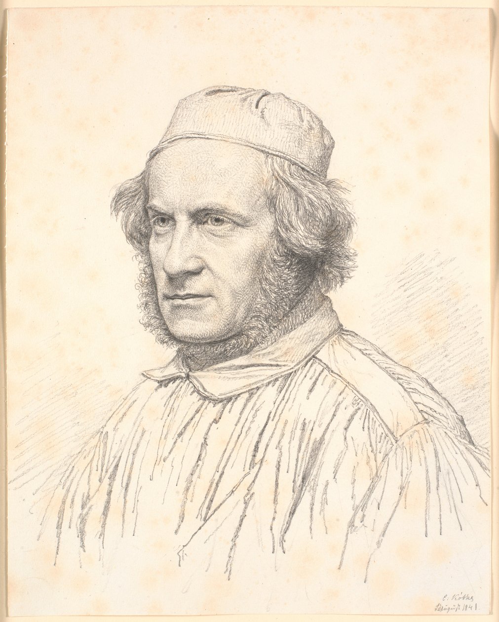 H.W.ビッセンの肖像 (1798-1868) 作： ChristenKøbke
