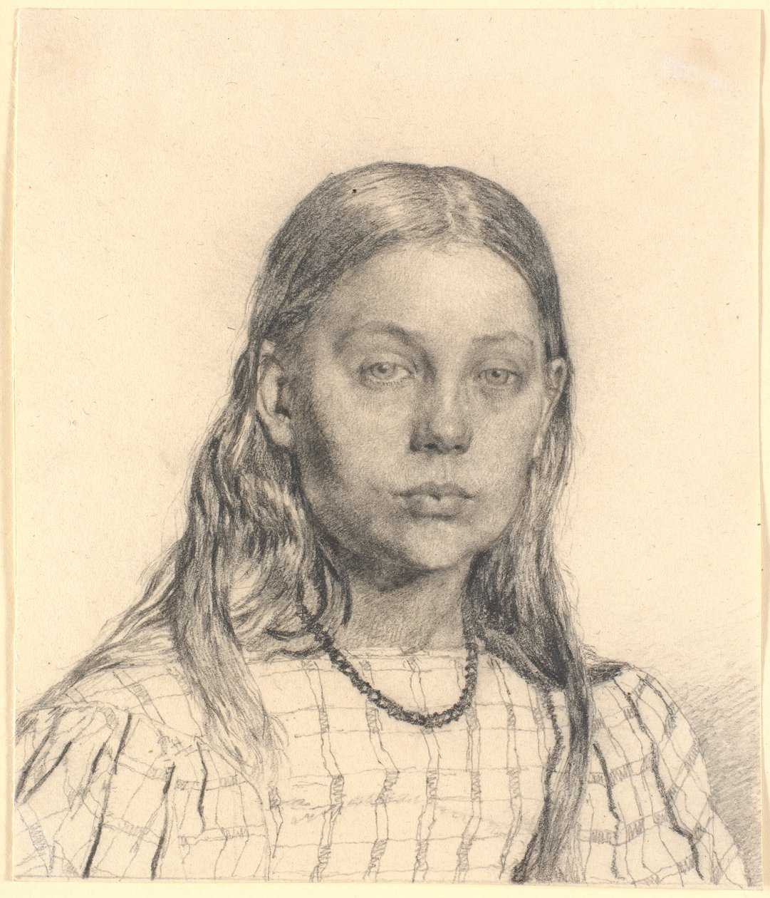 若い女の子。 バスト画像 作： ChristenKøbke