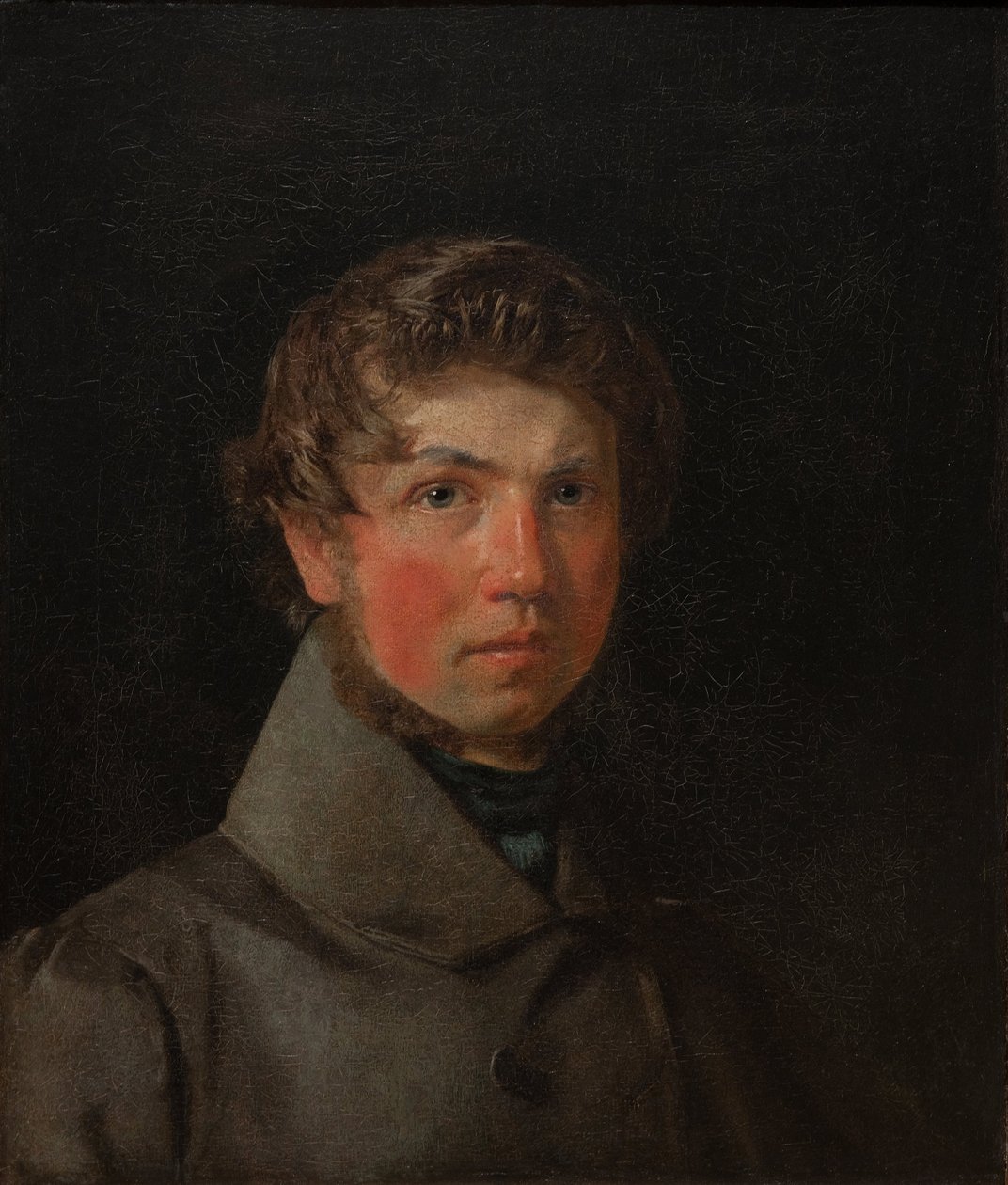 自画像、1833年 作： ChristenSchjellerupKøbke