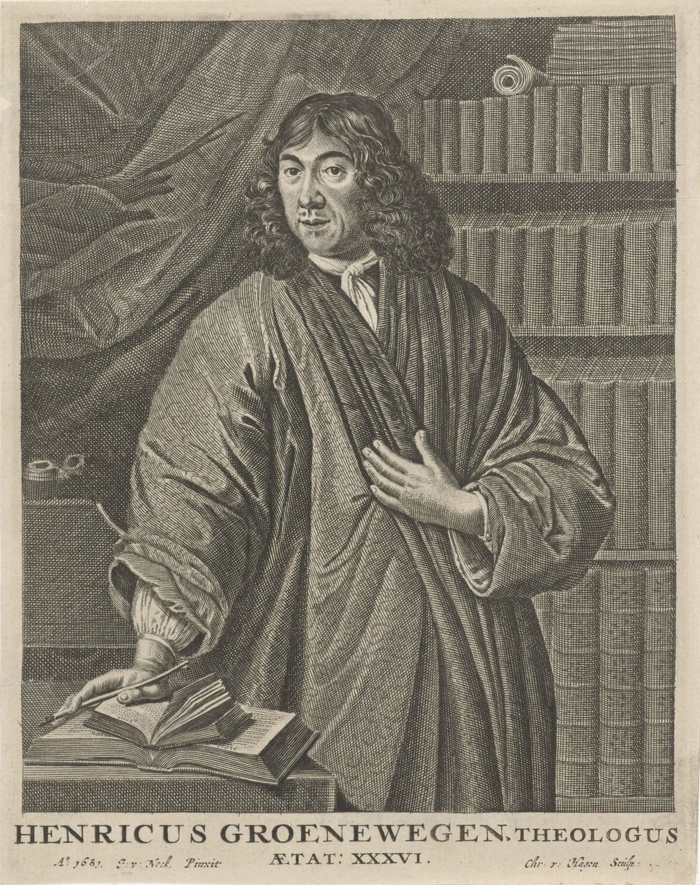 Henricus Groenewegenの肖像 作： クリスティアン・ハーゲン