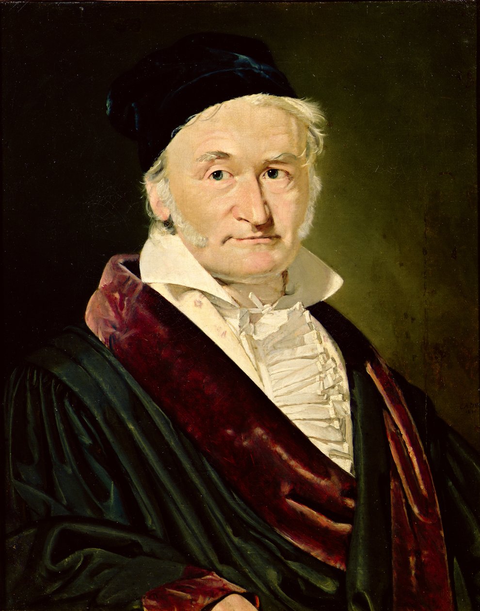 カールフリードリヒガウスの肖像、1840年 作： クリスチャン・アルブレヒト・ジェンセン