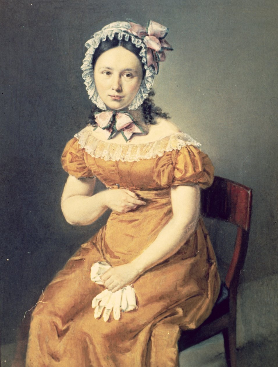 アーティストの妻キャサリン（1825年） 作： クリスチャン・アルブレヒト・ジェンセン
