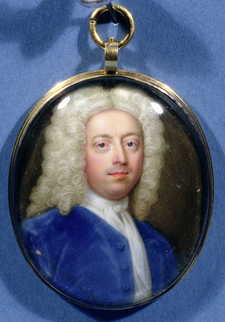 ジョセフ・アディソンのミニチュア（1672-1719） 作： クリスチャン・フリードリヒ・ジンケ