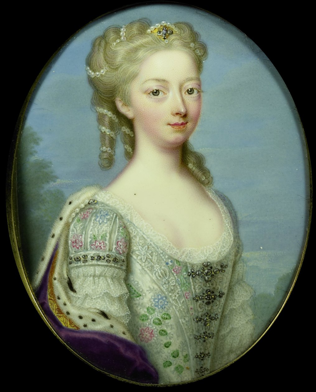 アン、ロイヤル王女、オレンジ王女の肖像（1709-1759） 作： クリスチャン・フリードリヒ・ジンケ