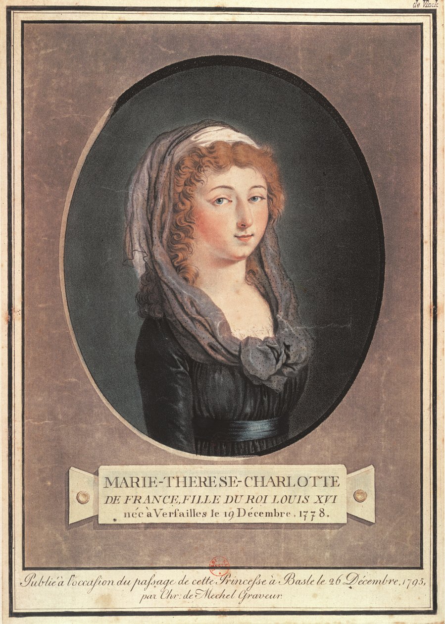 マリーテレーズシャルロットドフランス（1778〜1851年）、17歳 作： クリスチャン・フォン・メッヘル