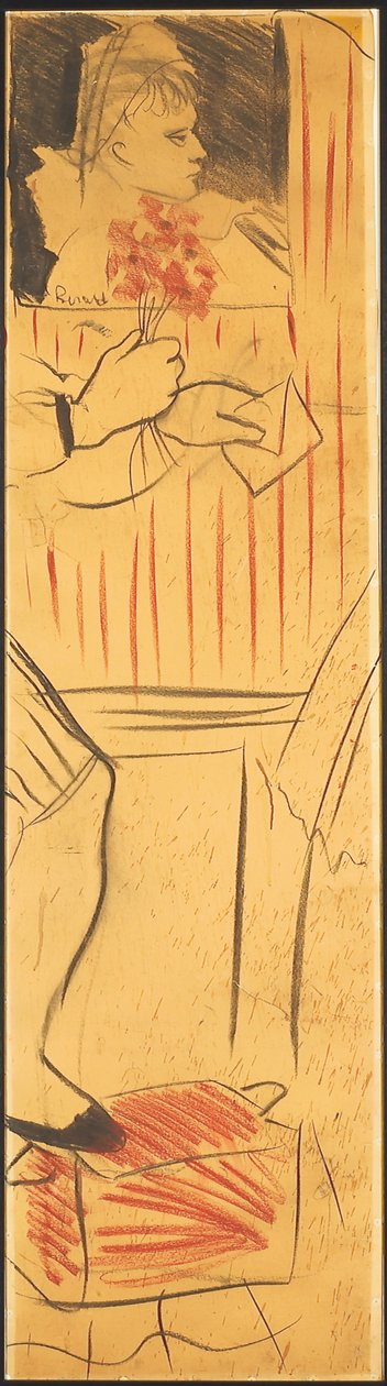トリプティク（恋人のシーンの描画）（紙に鉛筆）（742028-30も参照） 作： クリスティアン・ベラール