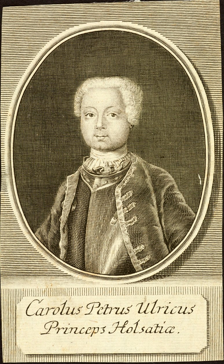 ホルシュタイン・ゴットルプのカール・ペーター・ウルリッヒ公爵の肖像 1728-1762, 1734. 作： クリスチャン・フリードリヒ・フリッチュ