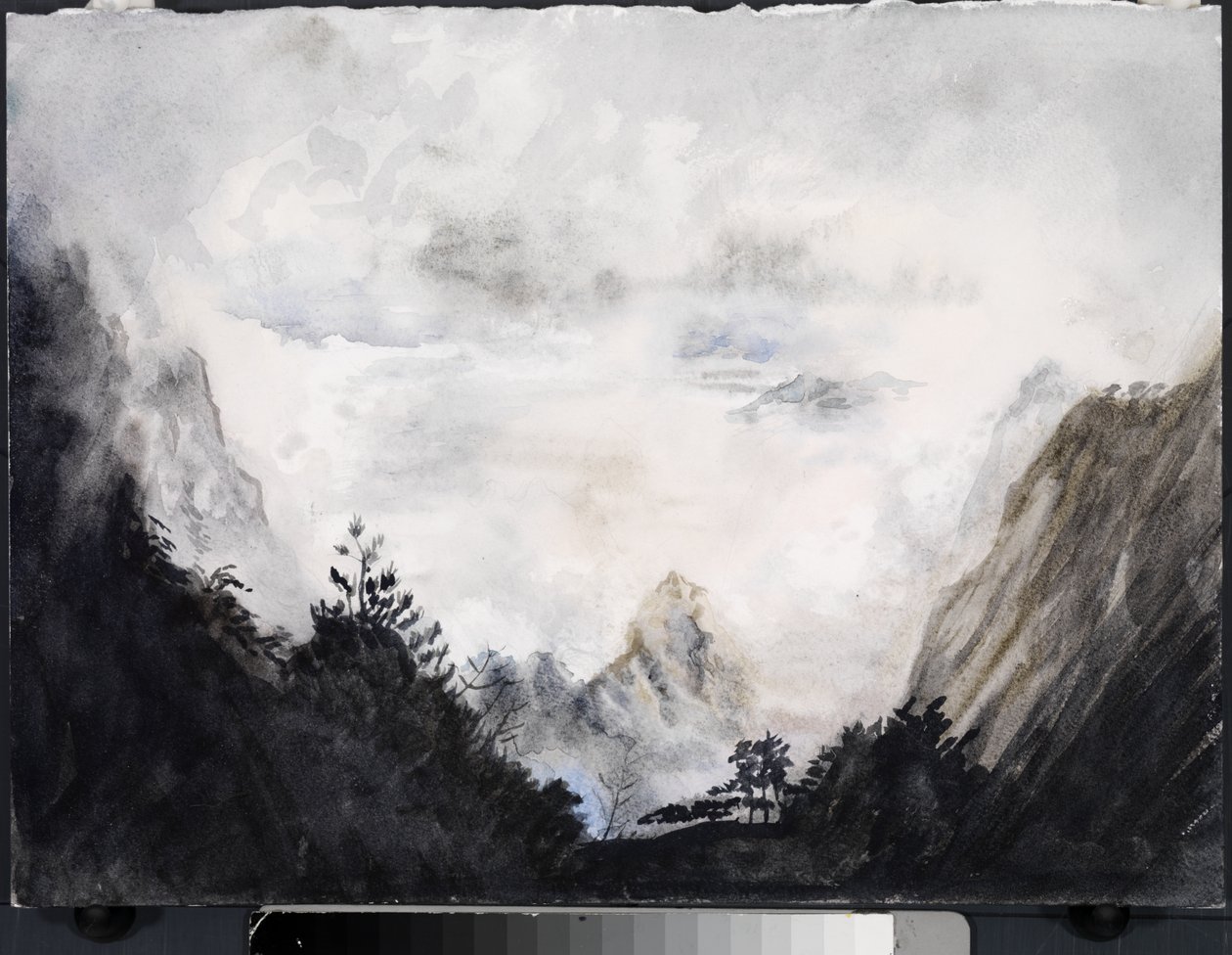 不滅の地、2015年（紙に水彩画） 作： クリスチャン・ファー