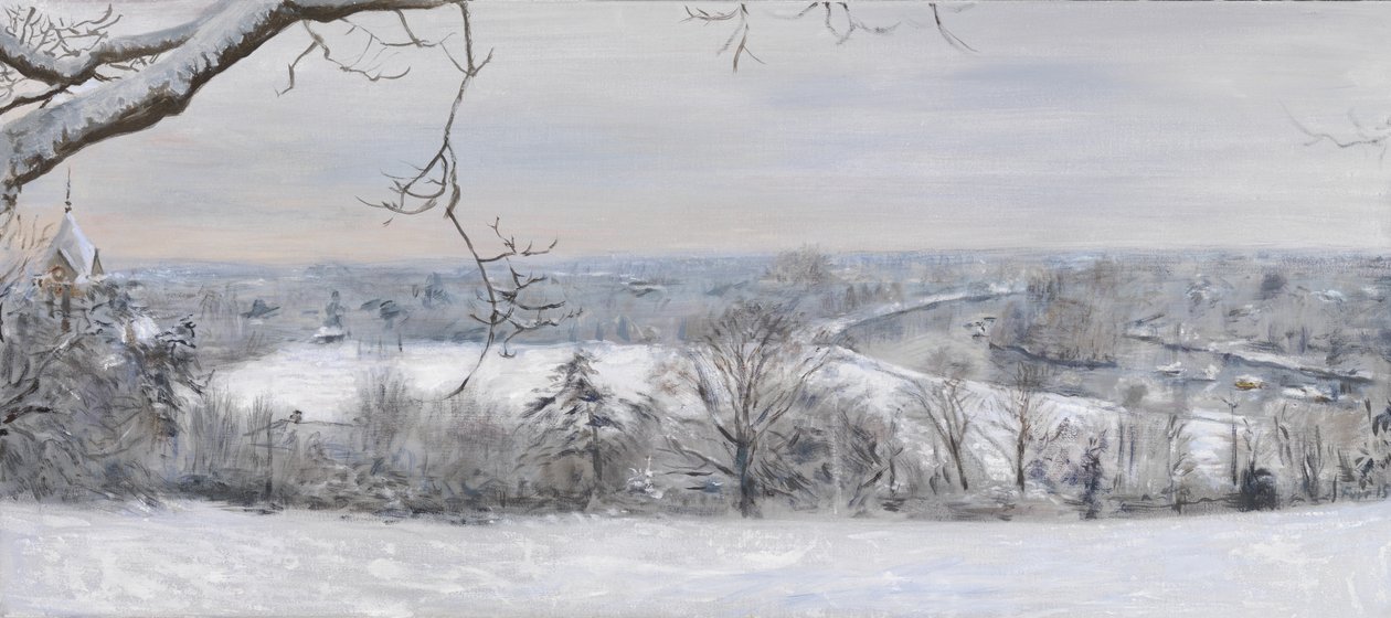 White Diamonds Richmond Hill Snow, 2015（キャンバスに油彩） 作： クリスチャン・ファー