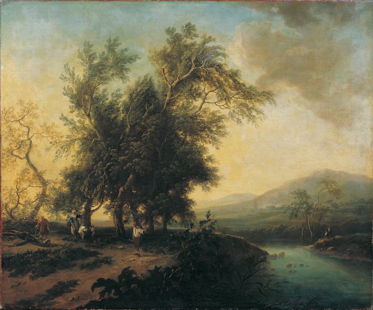 Landschaft mit Staffage 作： クリスチャンヒルフゴットブランド