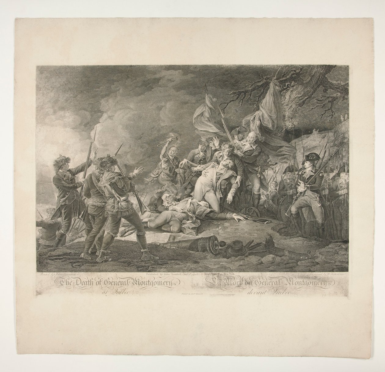 The Death of General Montgomery at Quebec (La Mort du General Montgomery devant Quebec) 作： クリスチャンウィルヘルムケッターリナス