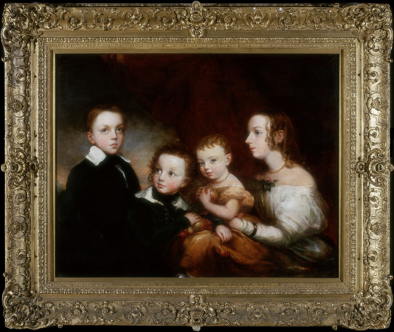 子供のグループ、1850年頃 作： クリスティーナ・ロバートソン