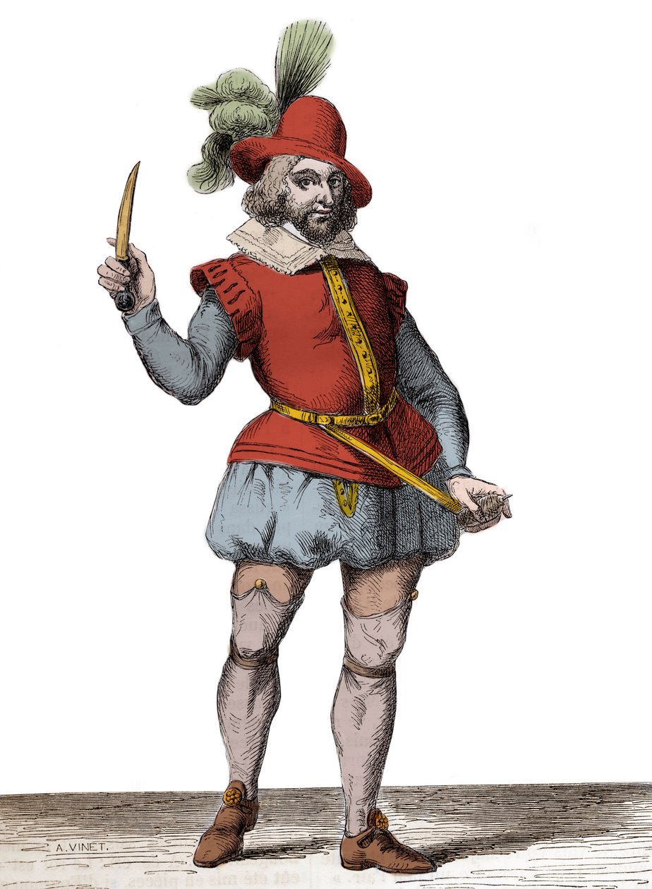 Portrait of Francois Ravaillac, the assassin of Henri IV (1553-1610) Sichem, Christoffel van the Elder (1546-1624) の後のエングレーヴィング - Portrait en pied de Francois Ravaillac (1578-1610) assassin of King Henry IV (1553-1610) 作： クリストッフェル・ヴァン・ザ・エルダー・シケム